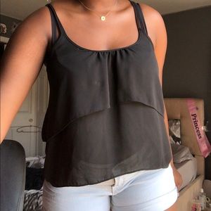 Black tank top